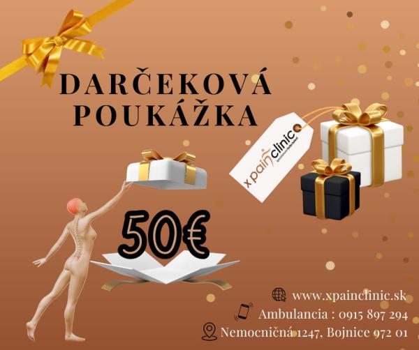 Darčeková poukážka 50€